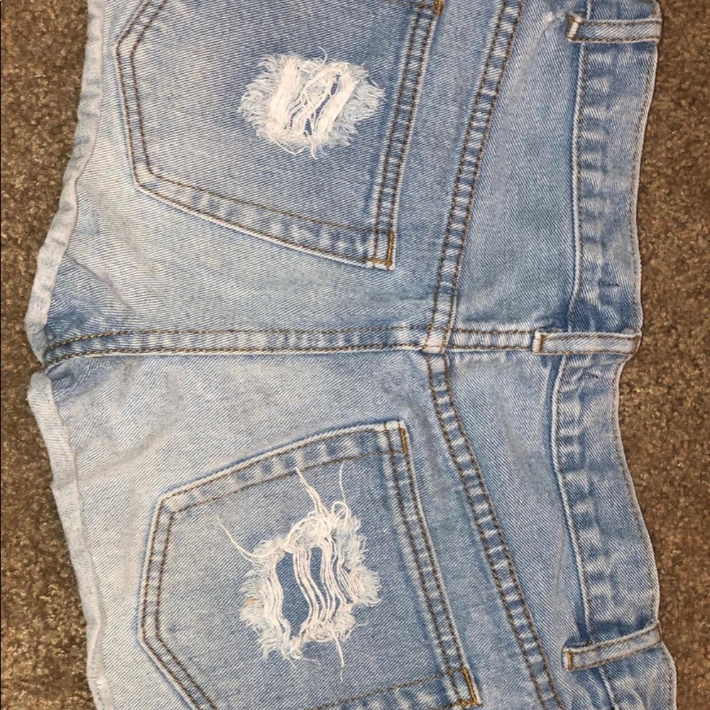 Forever 21 Denim Ripped Shorts